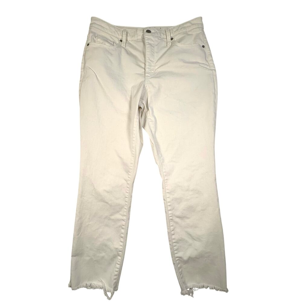 Universal Thread High Rise Skinny Crop Jeans Women's 10/30R White Denim